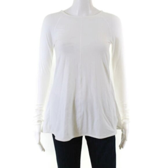 Lululemon Pleated Back Folwy Relaxed Long Sleeve White size 4  NWOT - Picture 5 of 8